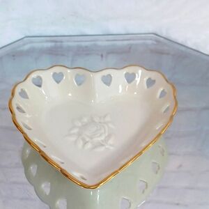 Lenox  Made In USA Collectable Heart  Serving   Tray